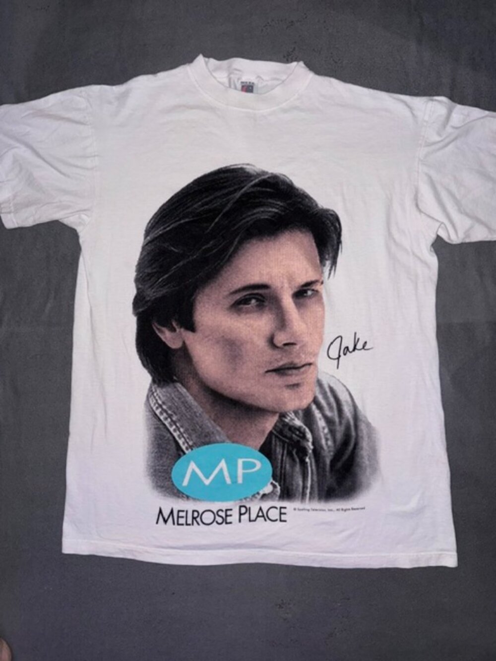 Vintage 90s Melrose Place Jake Hanson T‑Shirt NOS Deadstock USA One Size